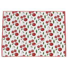 Sweet Cherries Aquarellbilder Große Geschenktüte