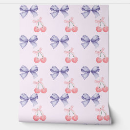 Sweet Cherries & Bows Kinderzimmer Tapete
