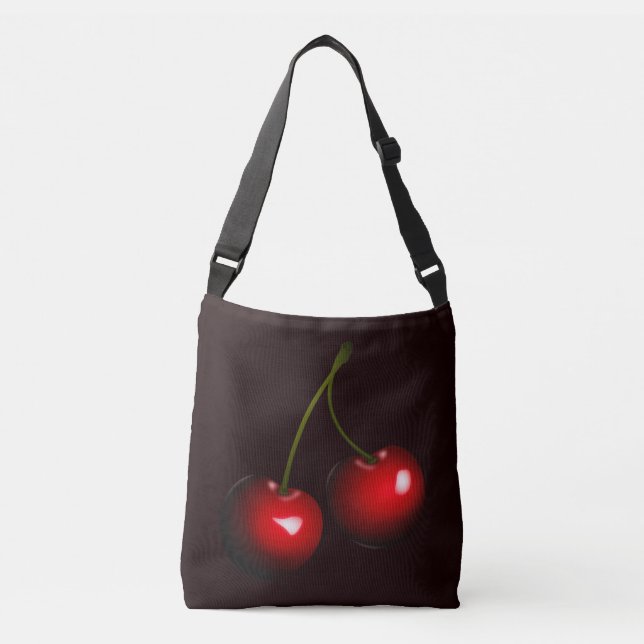 Sweet Cherries Crossbody Bag - Farbe auswählen Tragetaschen Mit Langen Trägern (Vorderseite)