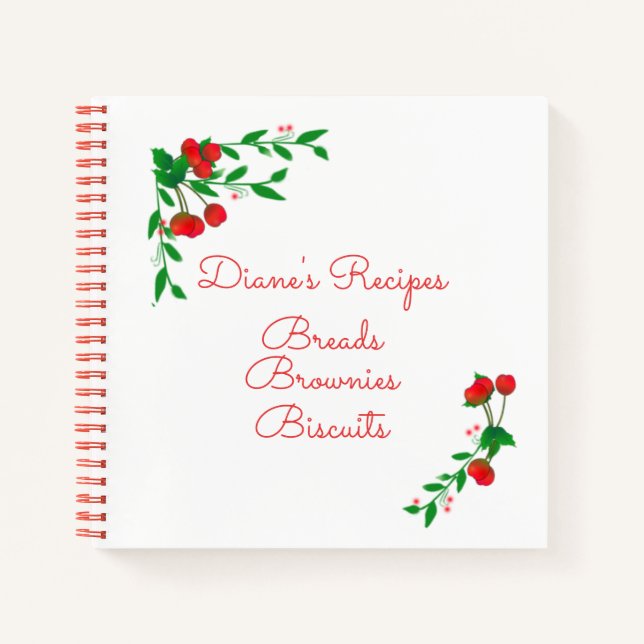 Sweet Cherries SpiralNotebook Notizbuch (Vorderseite)