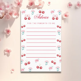 Sweet Cherry Baby Shower Cards Flyer
