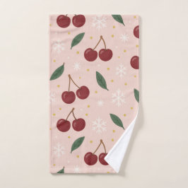 🍒🌸Sweet Cherry Blush Snow Collection Badhandtuch Set