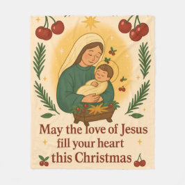 Sweet Cherry Christmas – Divine Love Collection Fleecedecke