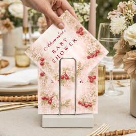 Sweet Cherry Garden Baby Shower Serviette