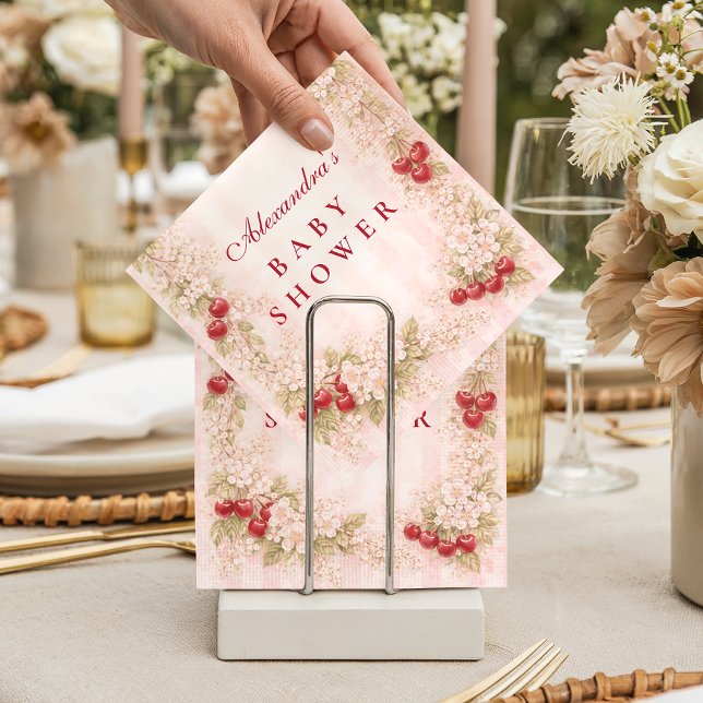 Sweet Cherry Garden Baby Shower Serviette (Von Creator hochgeladen)