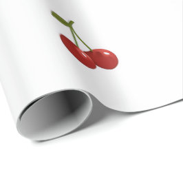 🍒 Sweet Cherry Minimal Elegant Tissue Paper Geschenkpapier