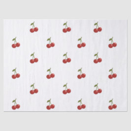 🍒 Sweet Cherry Minimal Elegant Tissue Paper Seidenpapier
