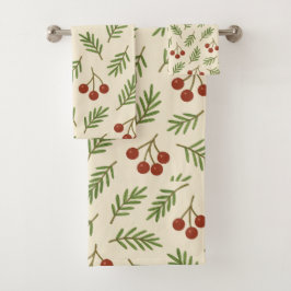 Sweet Cherry Natural Harmony Badhandtuch Set