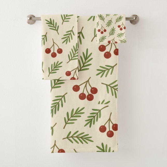 Sweet Cherry Natural Harmony Badhandtuch Set (Insitu)