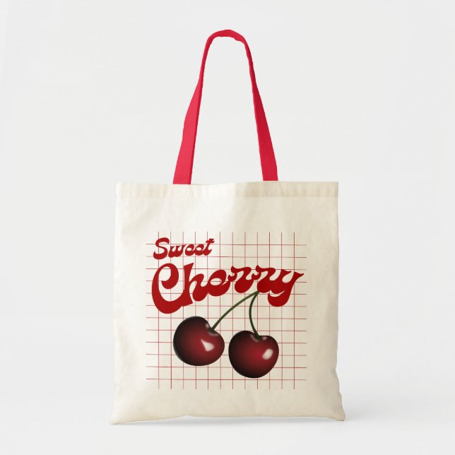 Sweet Cherry Niedlich Obstkreidebeutel Tragetasche (Vorne)