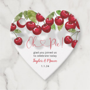 Sweet Cherry Oh Pie Baby Dusche Geschenkanhänger