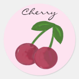 Sweet Cherry Runder Aufkleber