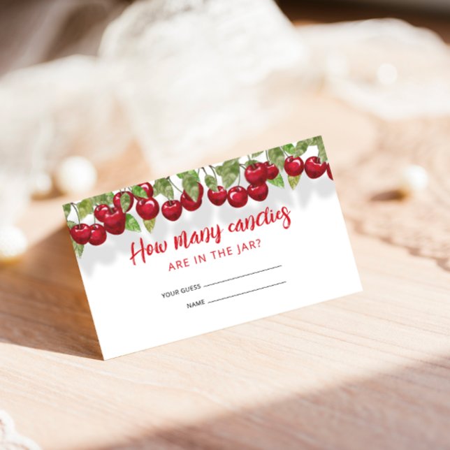 Sweet Cherry wie viele Candies Begleitkarte (Von Creator hochgeladen)