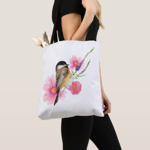 Sweet Chickadee Watercolor Art