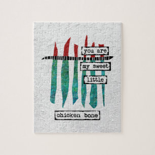 Sweet Chicken Bone Jigsaw Puzzle - Modernes Abstra