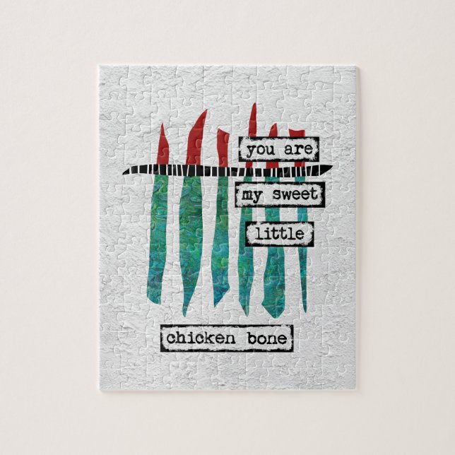 Sweet Chicken Bone Jigsaw Puzzle - Modernes Abstra (Vertikal)