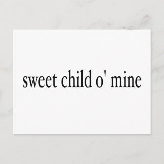 Sweet Child O Mine Postkarte