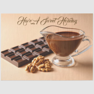 Sweet Chocolate And Chocolate Paste Bowl Custom Seidenpapier