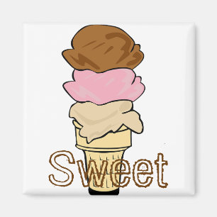 Sweet Chocolate Dessert Peace Liebe Party Destiny Magnet