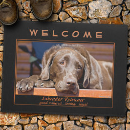 Sweet Chocolate Labrador Retriever Fotovorlage Fußmatte