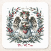 Sweet Christmas Angel Personalize Name Set of 6