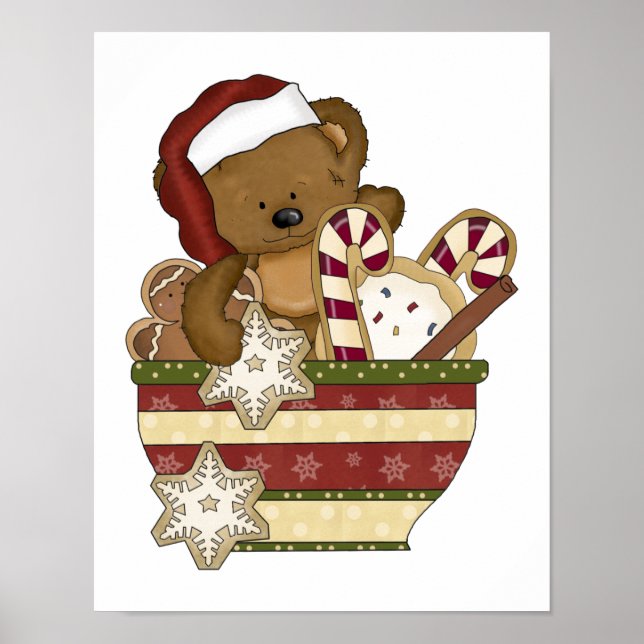 Sweet Christmas Bear Poster (Vorne)