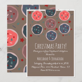 Sweet Christmas Cookies tauschen Sprinklen aus Einladung