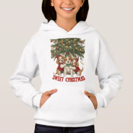 Sweet Christmas Hug – Merry Dogs and Holiday Cheer Hoodie