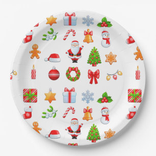 Sweet Christmas Icons Design Pappteller