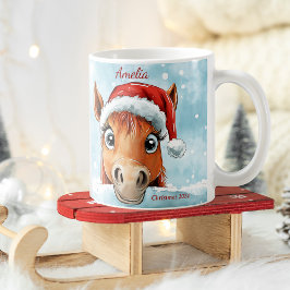 Sweet Christmas Pony Personalisiert Weihnachten Ta Kaffeetasse