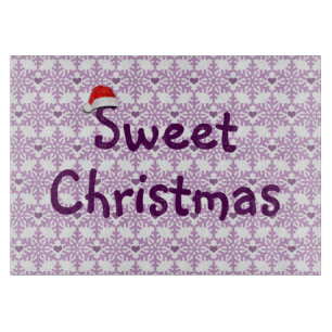 Sweet Christmas Snowflake Muster Schneidebrett