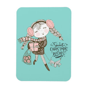 Sweet Christmas Wünsche Magnet