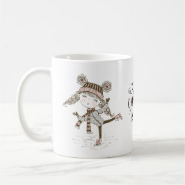 Sweet Christmas wünscht Ice Skaten Kaffeetasse