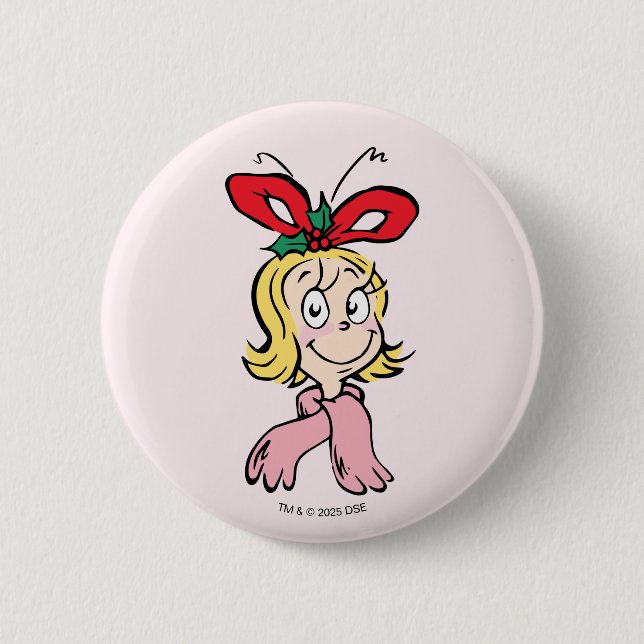 Sweet Cindy Lou Who Portrait Button (Vorderseite)