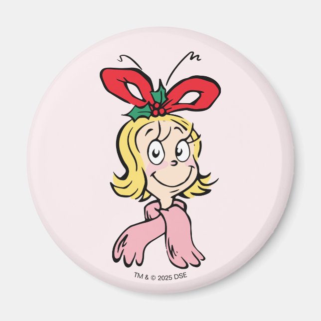 Sweet Cindy Lou Who Portrait Magnet (Vorne)