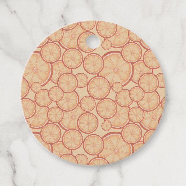 Sweet Citrus Bliss: Eine neue Beginnmarke Geschenkanhänger (Vorderseite)