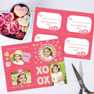 Sweet Classroom Valentinstag Custom Foto Cards Feiertagspostkarte