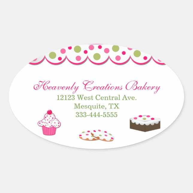 Sweet Colorful Bakery Stickers (Vorderseite)