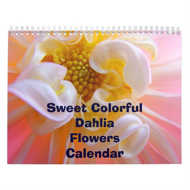 Sweet Colorful Dahlia Blume Calendar Florals Kalender (Titelbild)