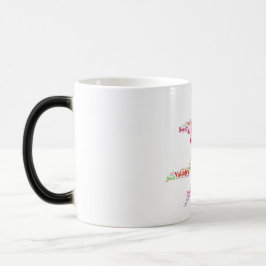 Sweet Colorful Valentine Cupid, Tasse und Schokola