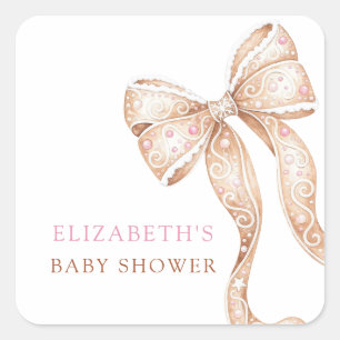Sweet Cookie Baby Shower Stickers
