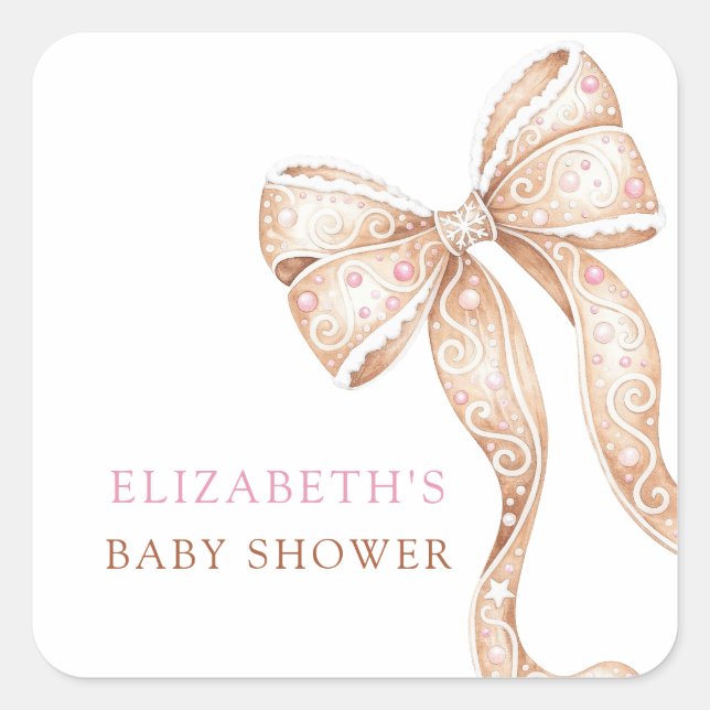 Sweet Cookie Baby Shower Stickers (Vorderseite)