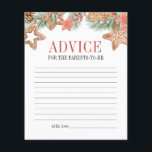 Sweet Cookie Christmas Baby Shower Advice Game<br><div class="desc">Sweet Cookie Weihnachts-Baby Duschberatung Spiel. Matching-Elemente verfügbar.</div>