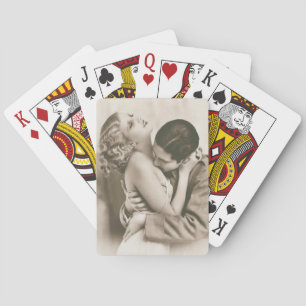 Sweet Couple Kissing Spielkarten