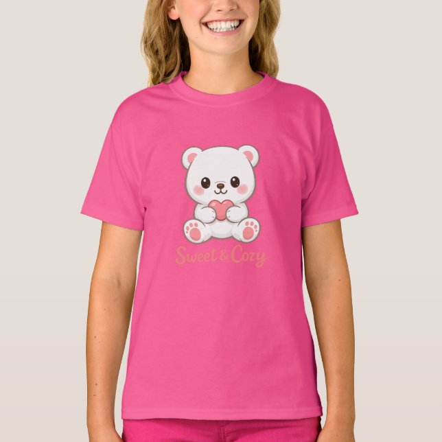 Sweet & Cozy Bear Kids T-Shirt (Vorderseite)