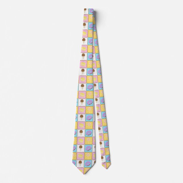 Sweet Cravings Men's Neck Tie Krawatte (Vorderseite)