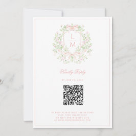 Sweet Crest mit rosa Schleifen - Save the Date
