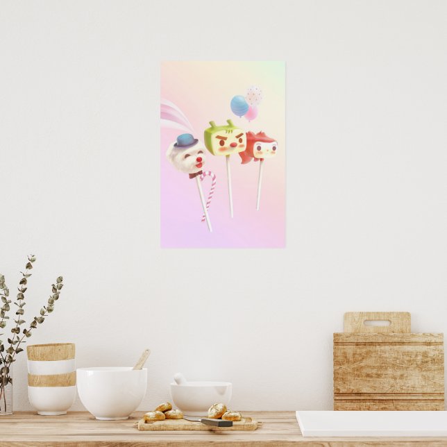 Sweet Crew: Character Cake Pops on a Stick Poster (Küche)