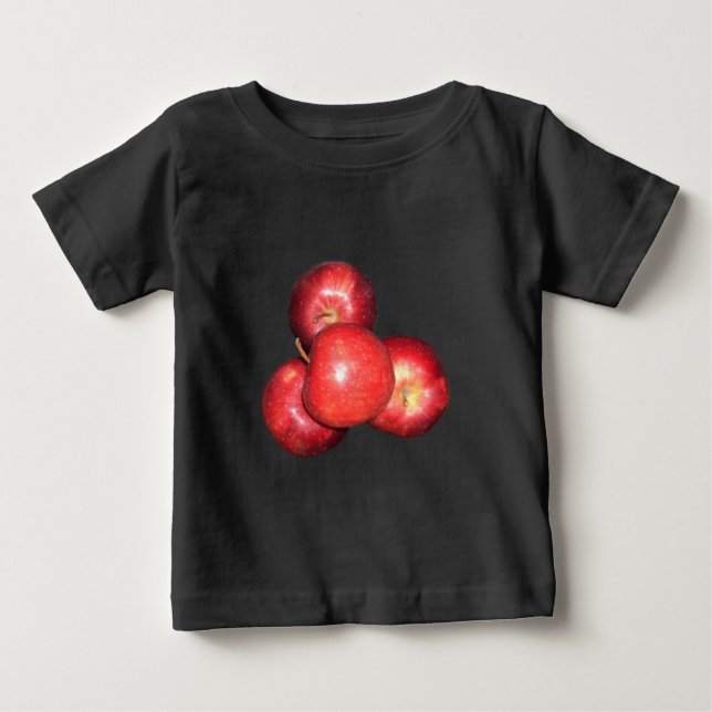 Sweet & Crisp Red Apples - Bio Fruchtwerbung Baby T-shirt (Vorderseite)
