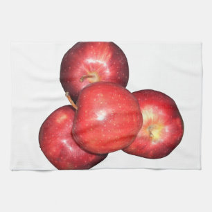Sweet & Crisp Red Apples - Bio Fruchtwerbung Handtuch